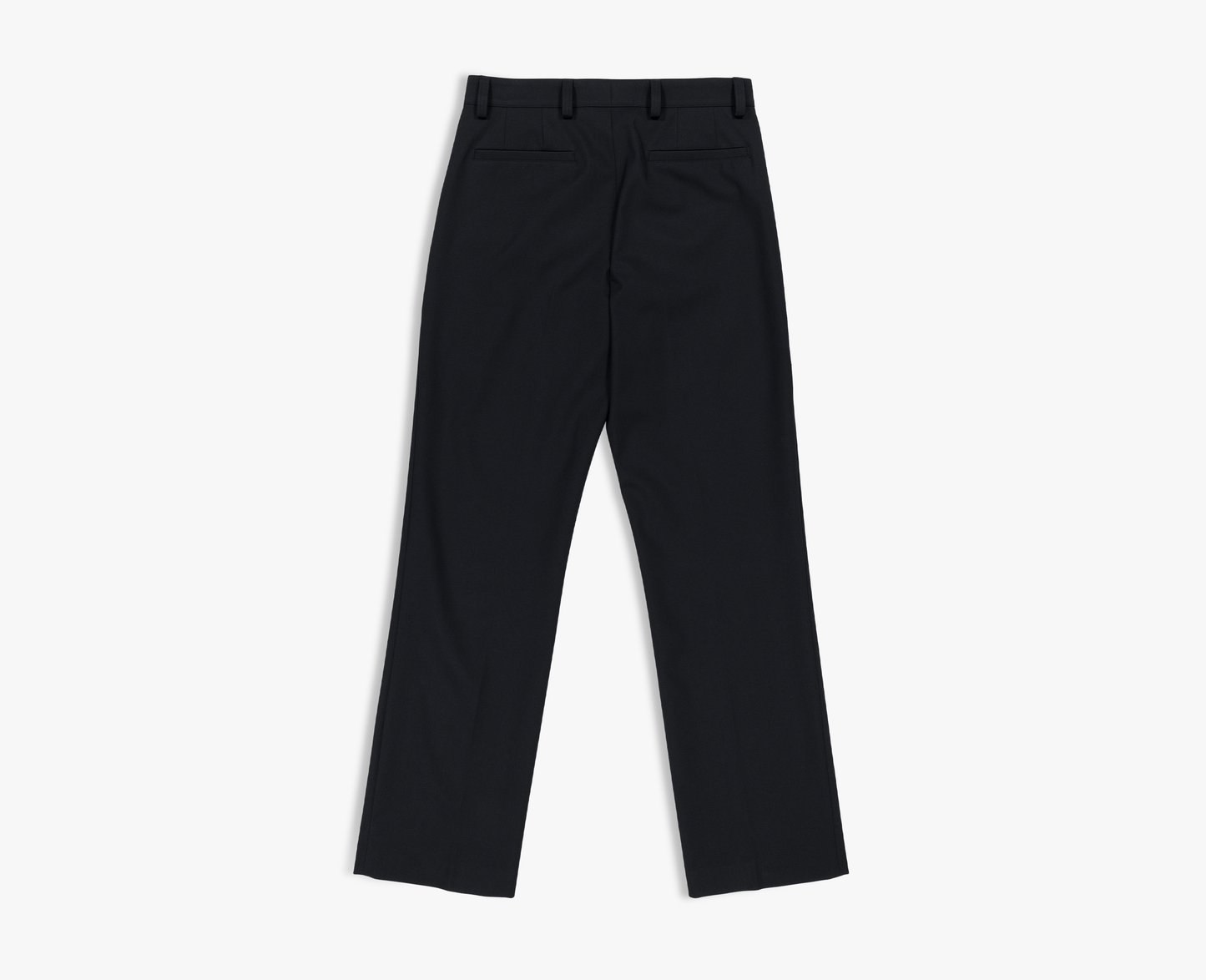 Women's wool trousers, navy blue