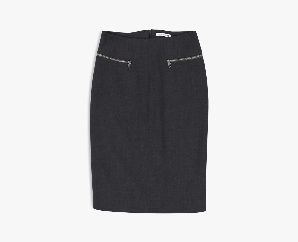 Women's pencil skirt, anthracite