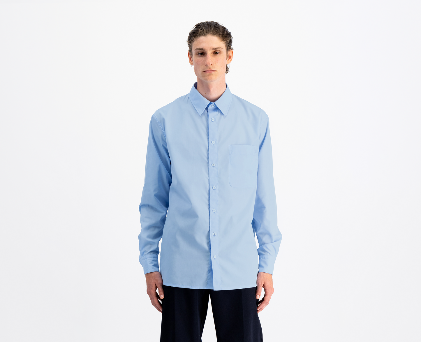 Camicia da uomo, di colore azzurro