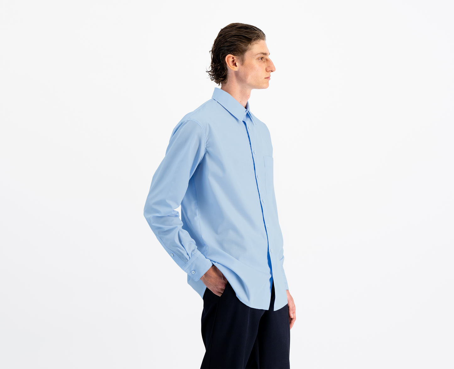 Camicia da uomo, di colore azzurro