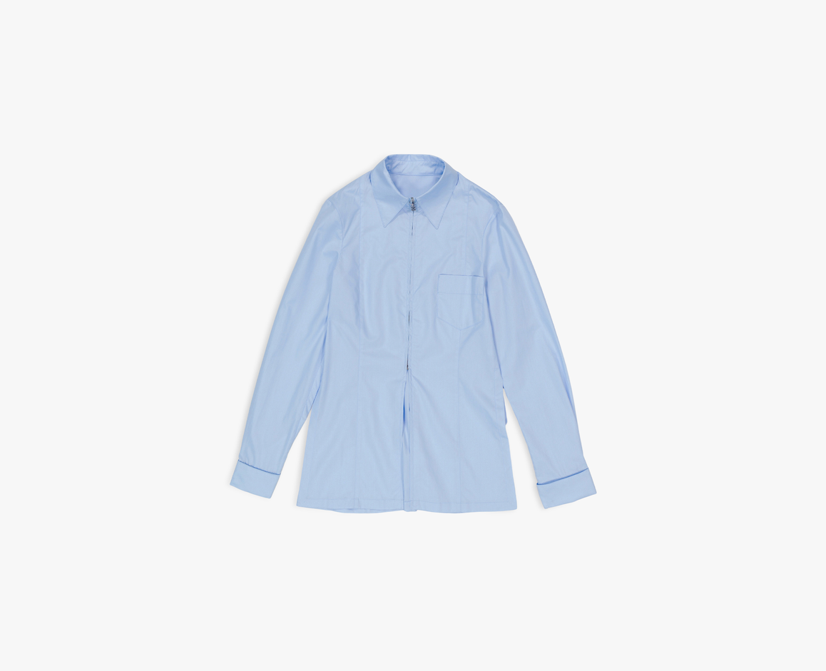 Women's blouse, light blue