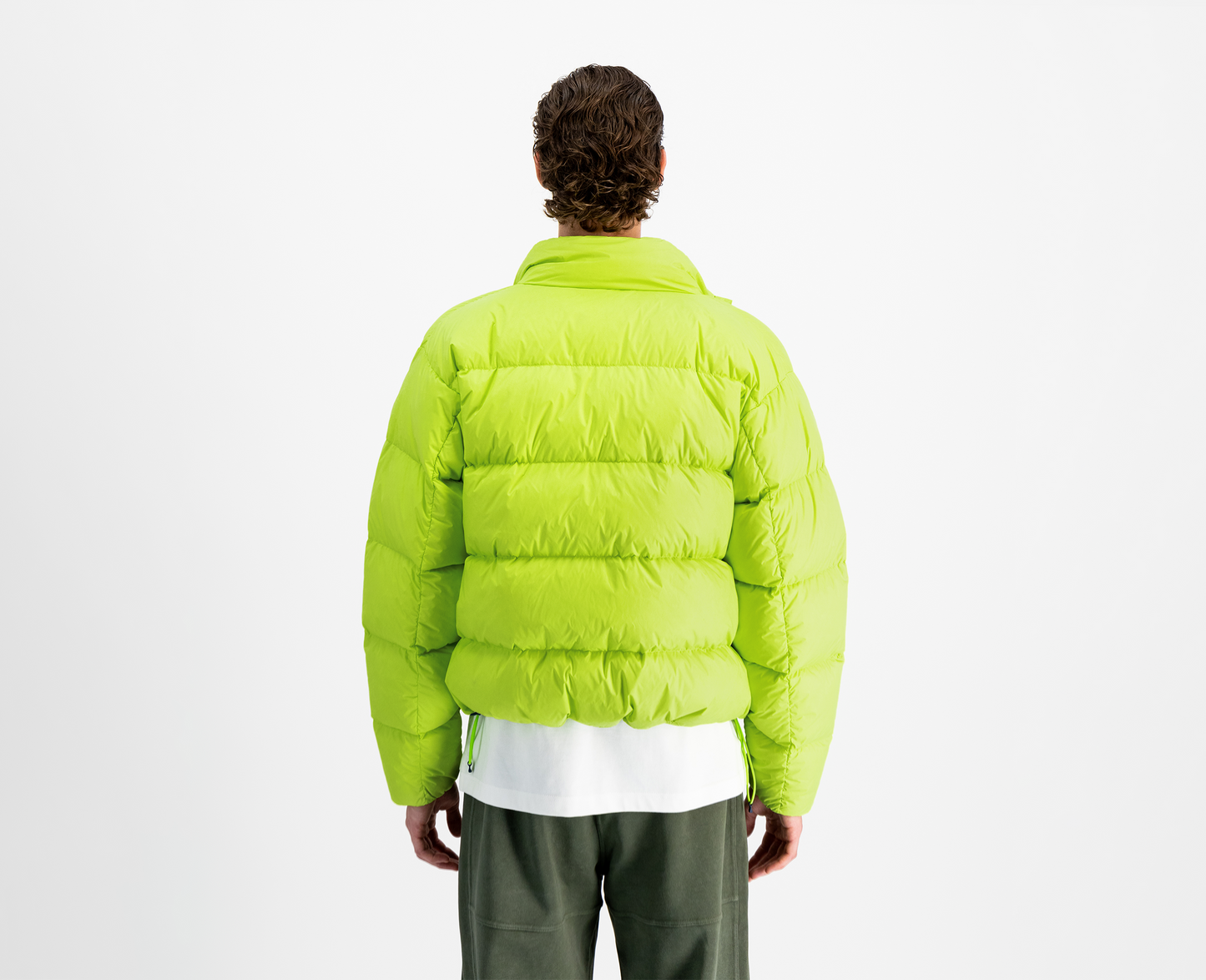 Men's down jacket, lime