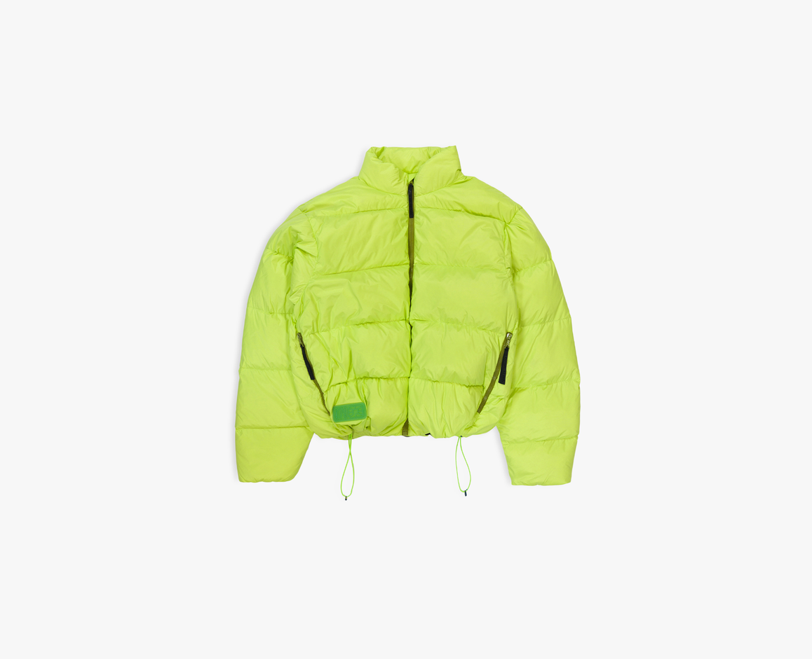 Women's down jacket, lime