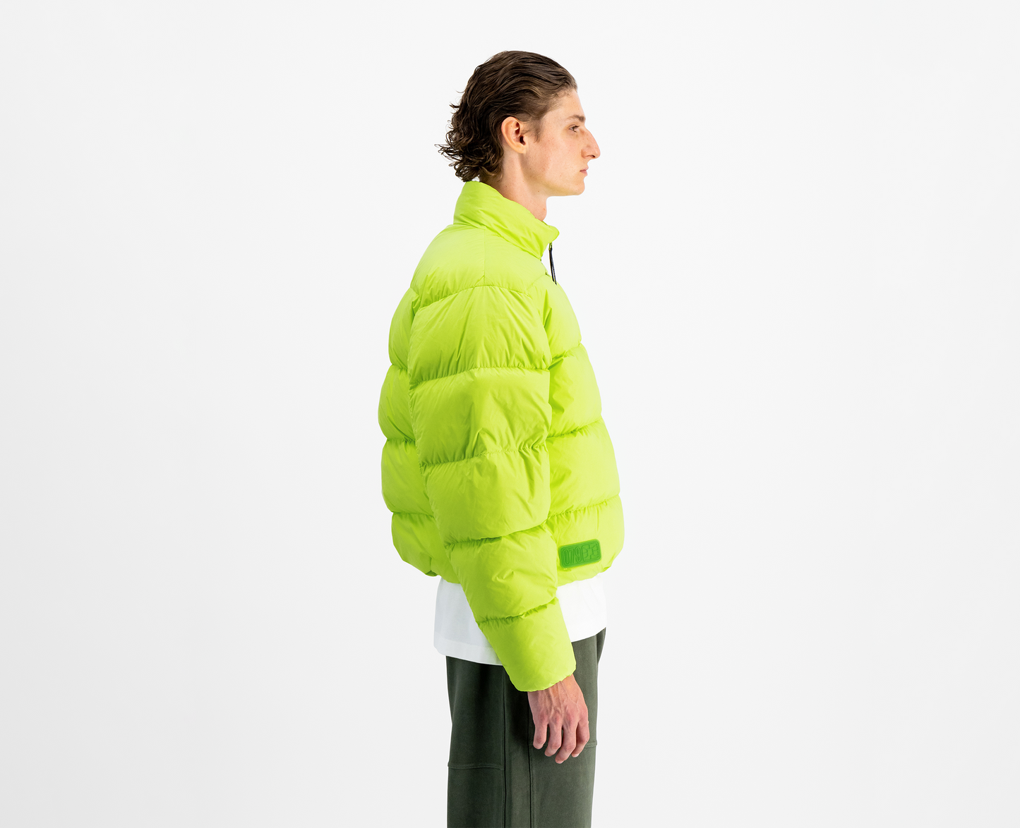 Men's down jacket, lime