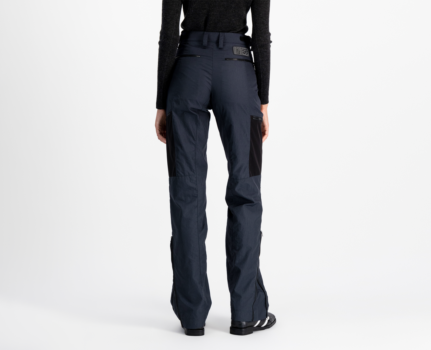 Pantalon de trekking femme, bleu/noir