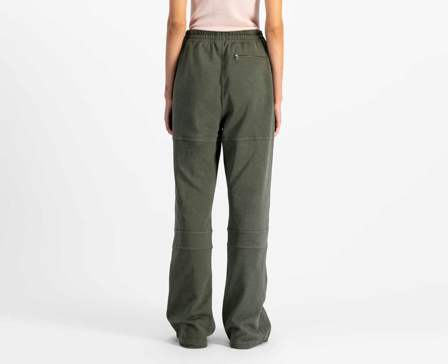 Women's track pants, moss green