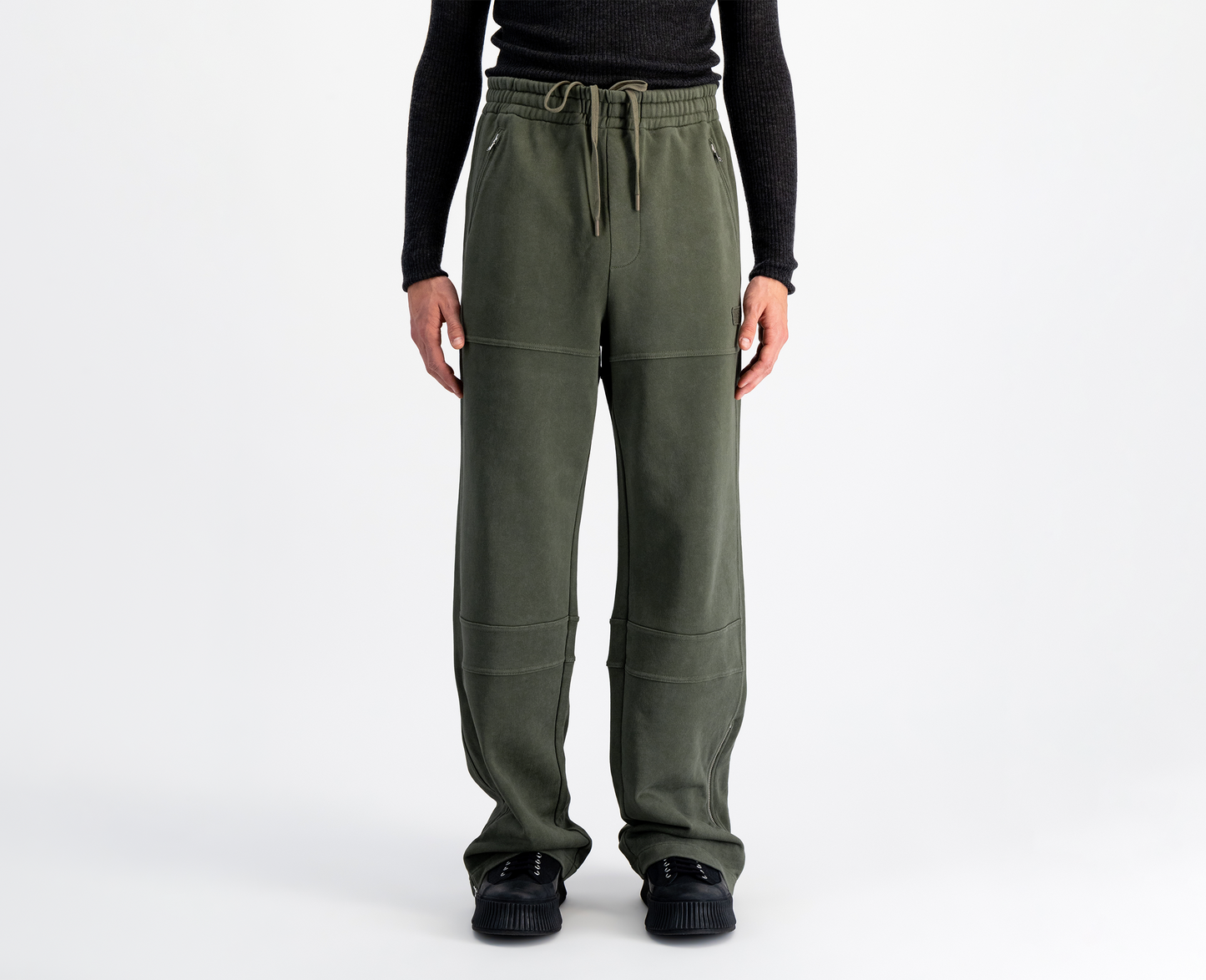 Men's track pants, moss green