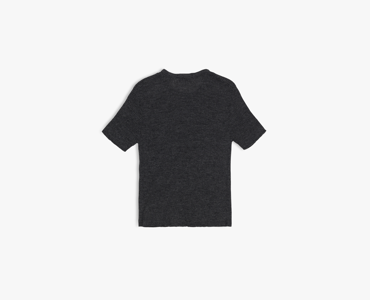 Women's merino/silk t-shirt, anthracite