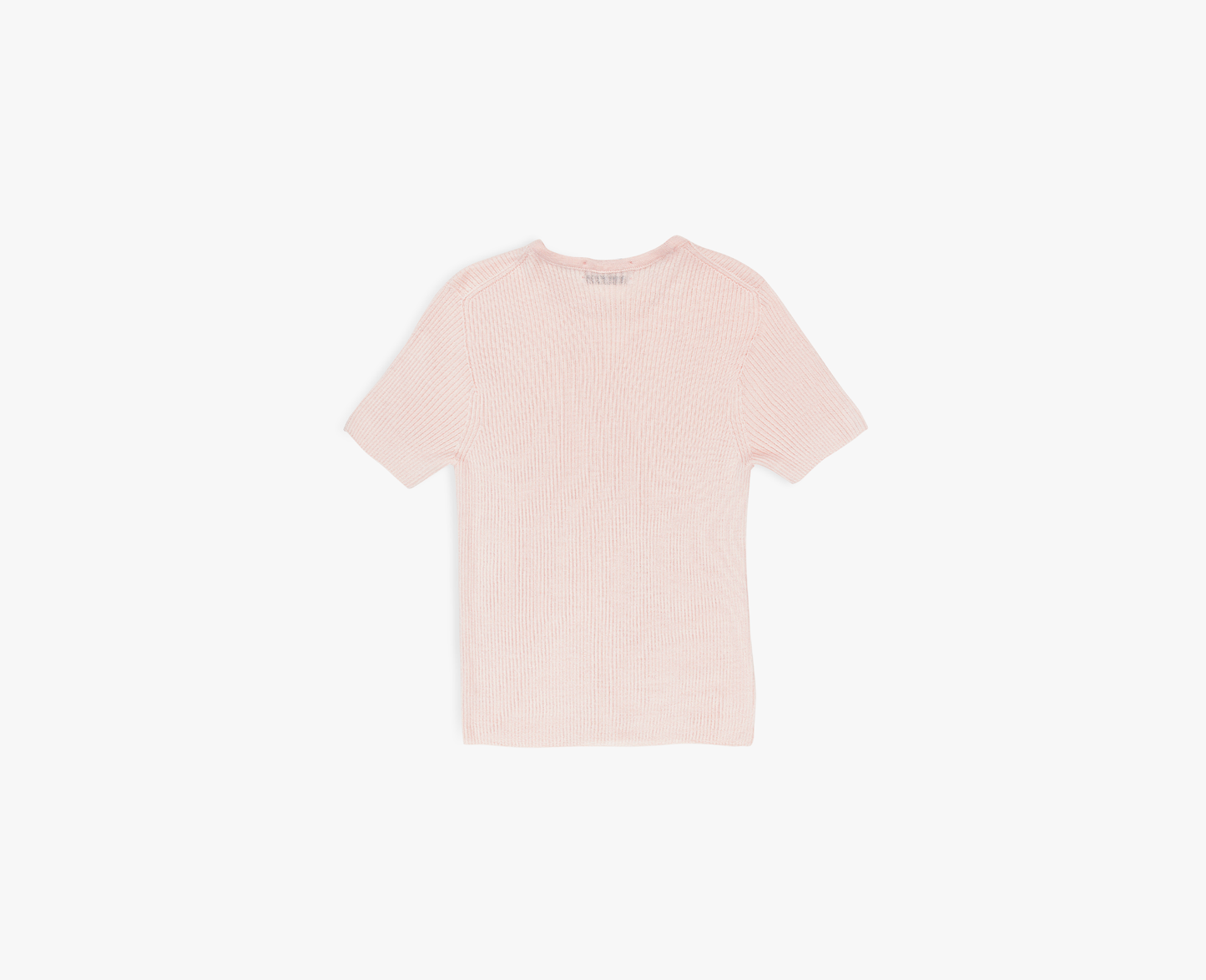 T-shirt da donna in lana merino/seta, colore rosa