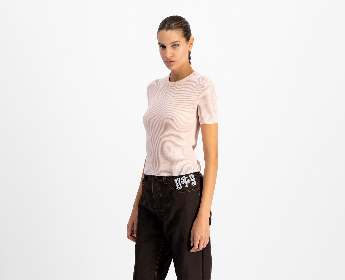 Women's merino/silk t-shirt, rose