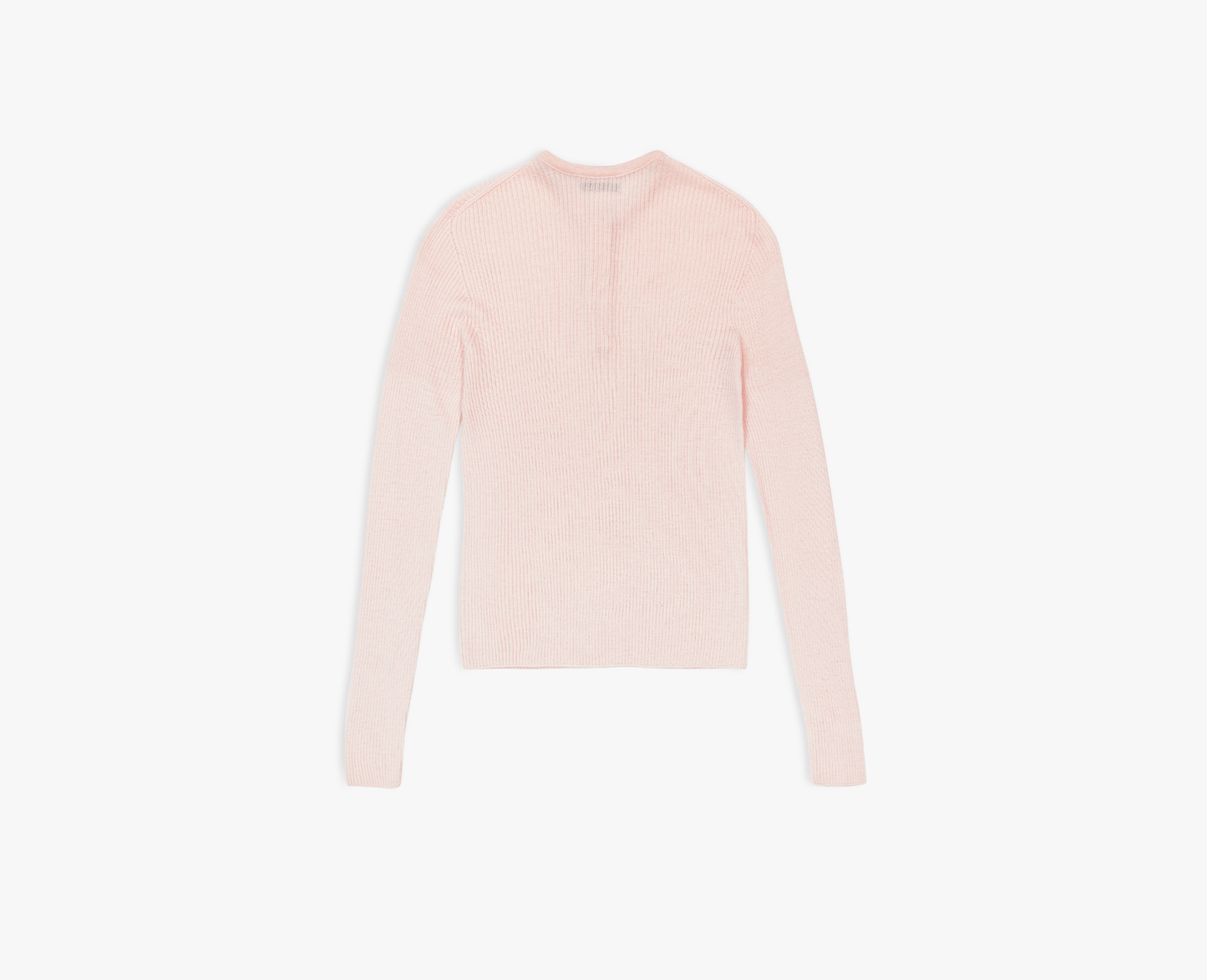 Maglia serafino in lana merino/seta da donna, rosa