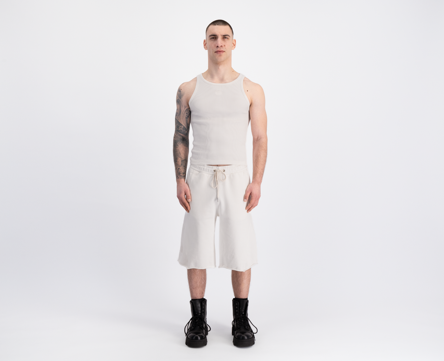 Pantalon de jogging 3/4 pour homme, off white