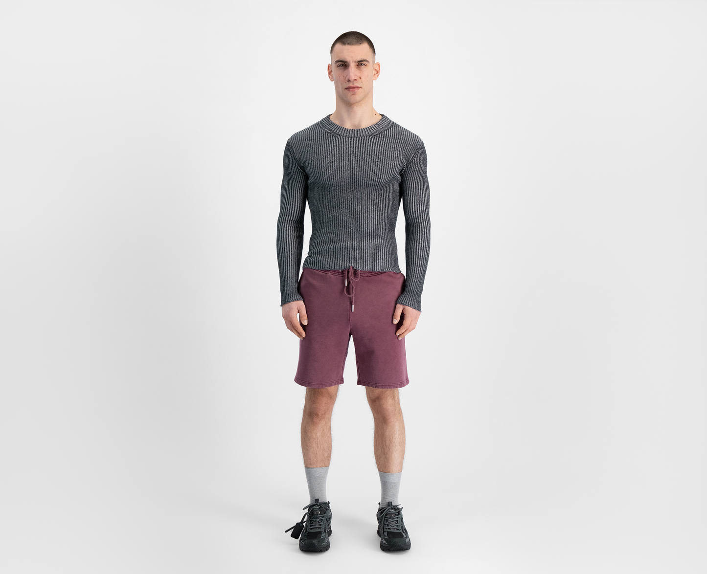  Men's 079 sweat shorts, bordeaux