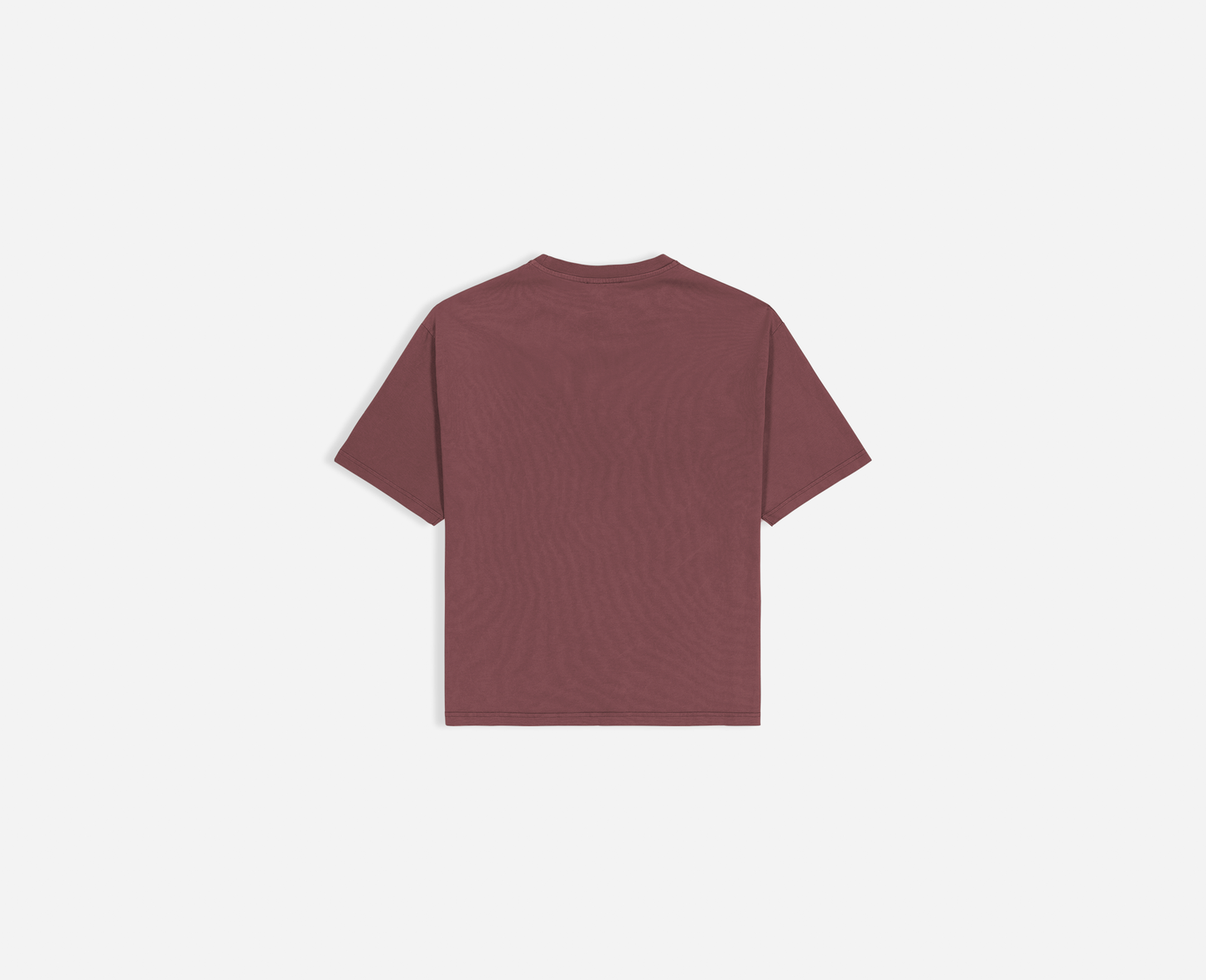 T-shirt Boxy pour femme, bordeaux