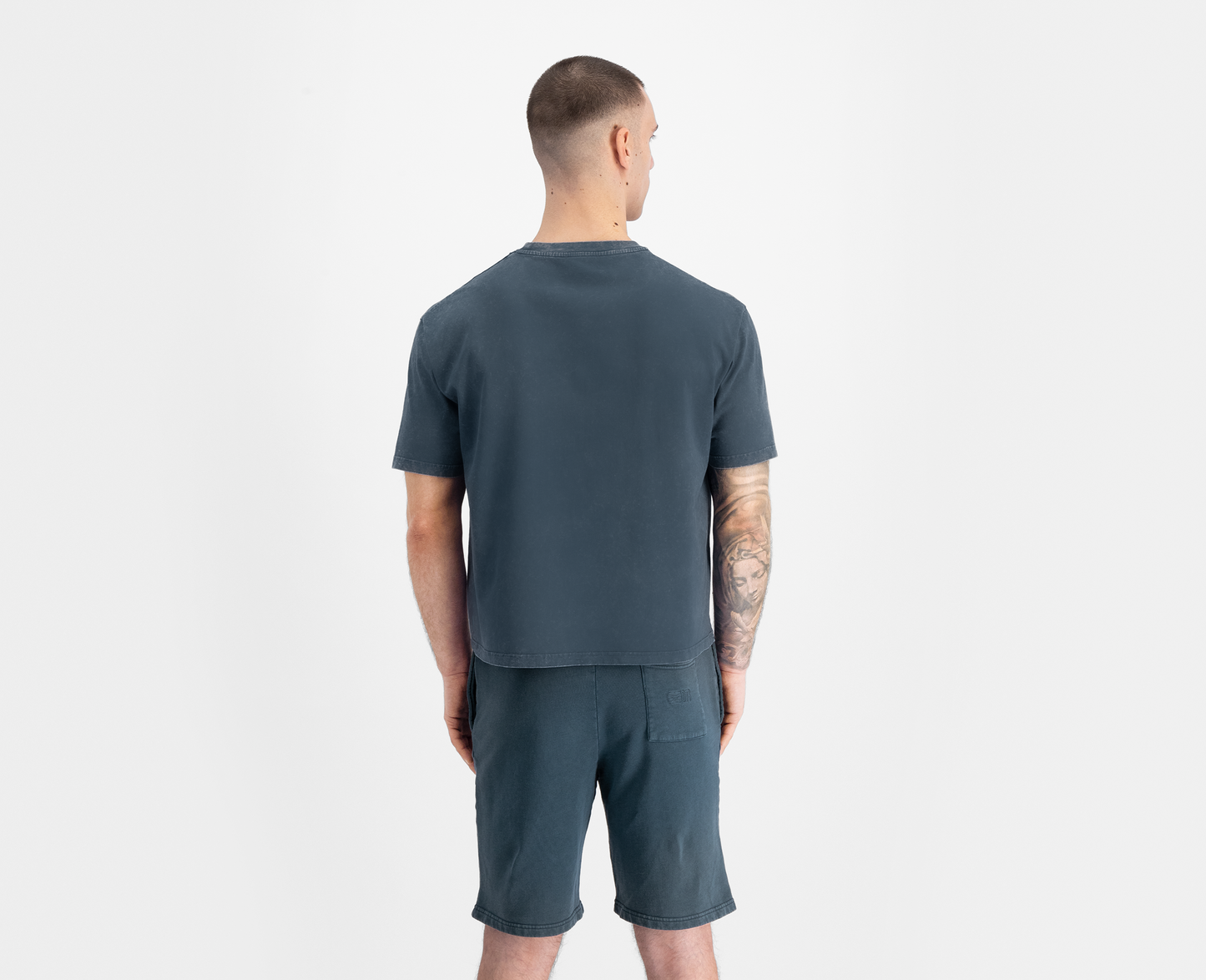 T-shirt boxy da uomo, blu