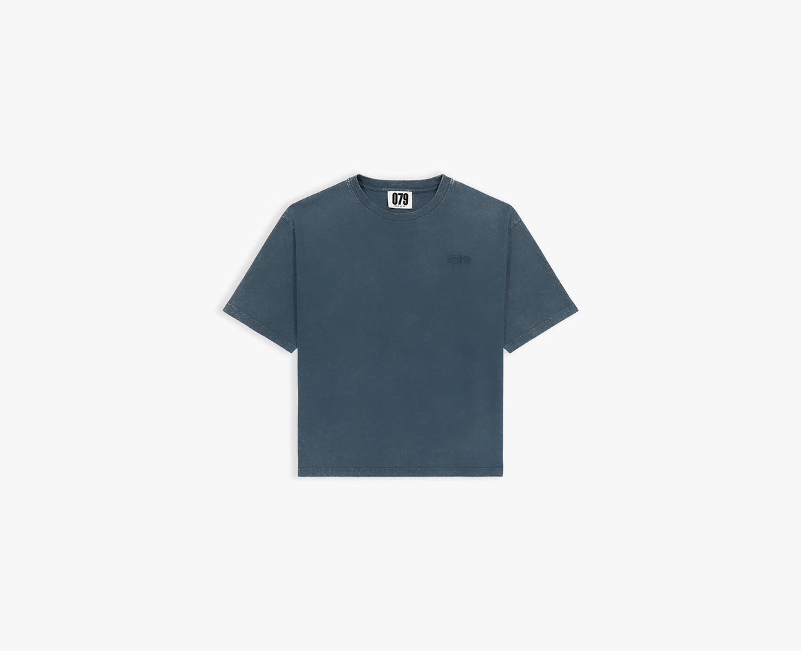 T-shirt Boxy pour femme, bleu