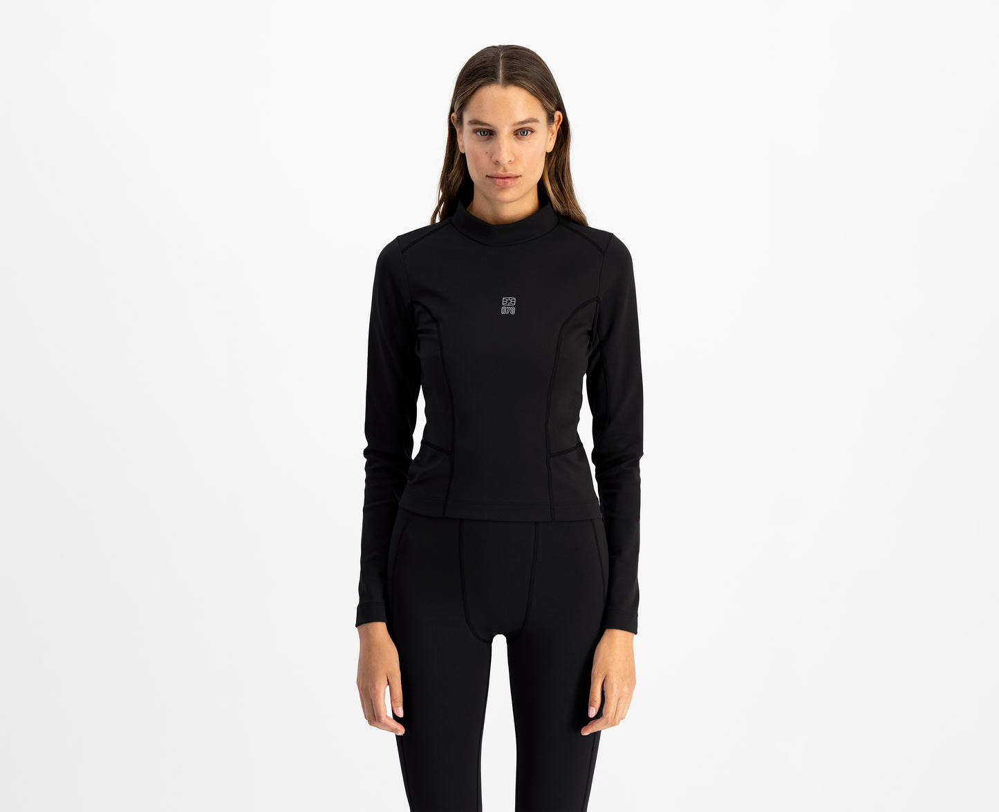 Women's long sleeve top, black