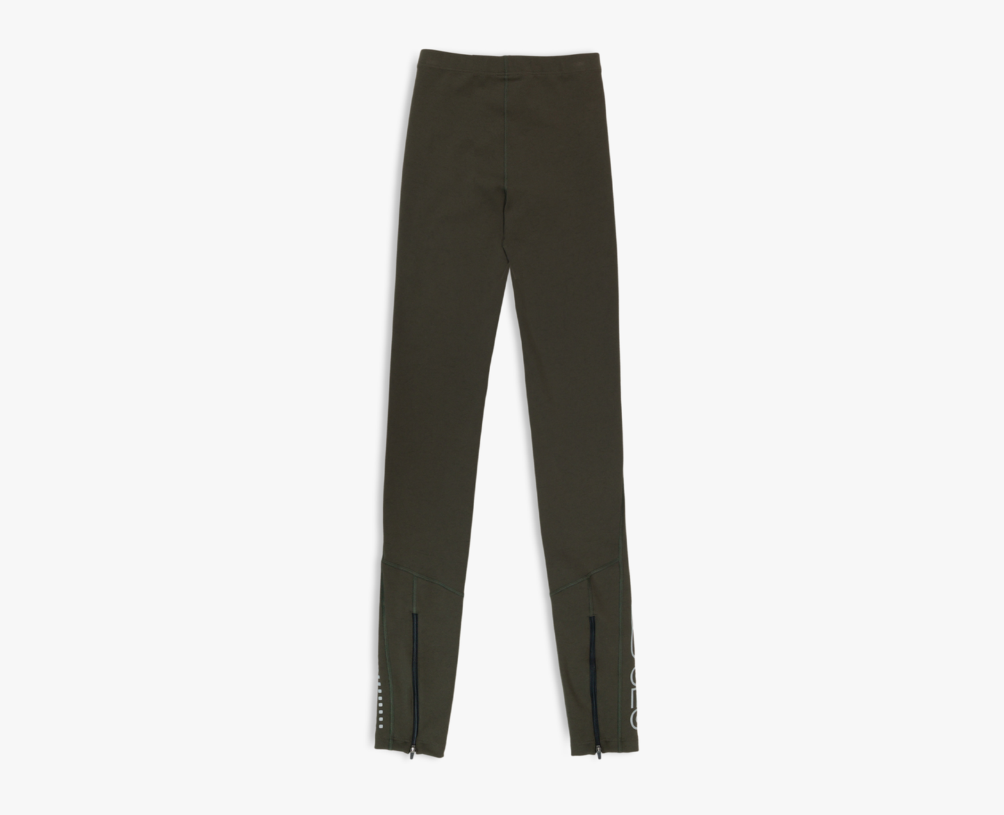 Legging femme avec coupe jambe et imprimé, olive