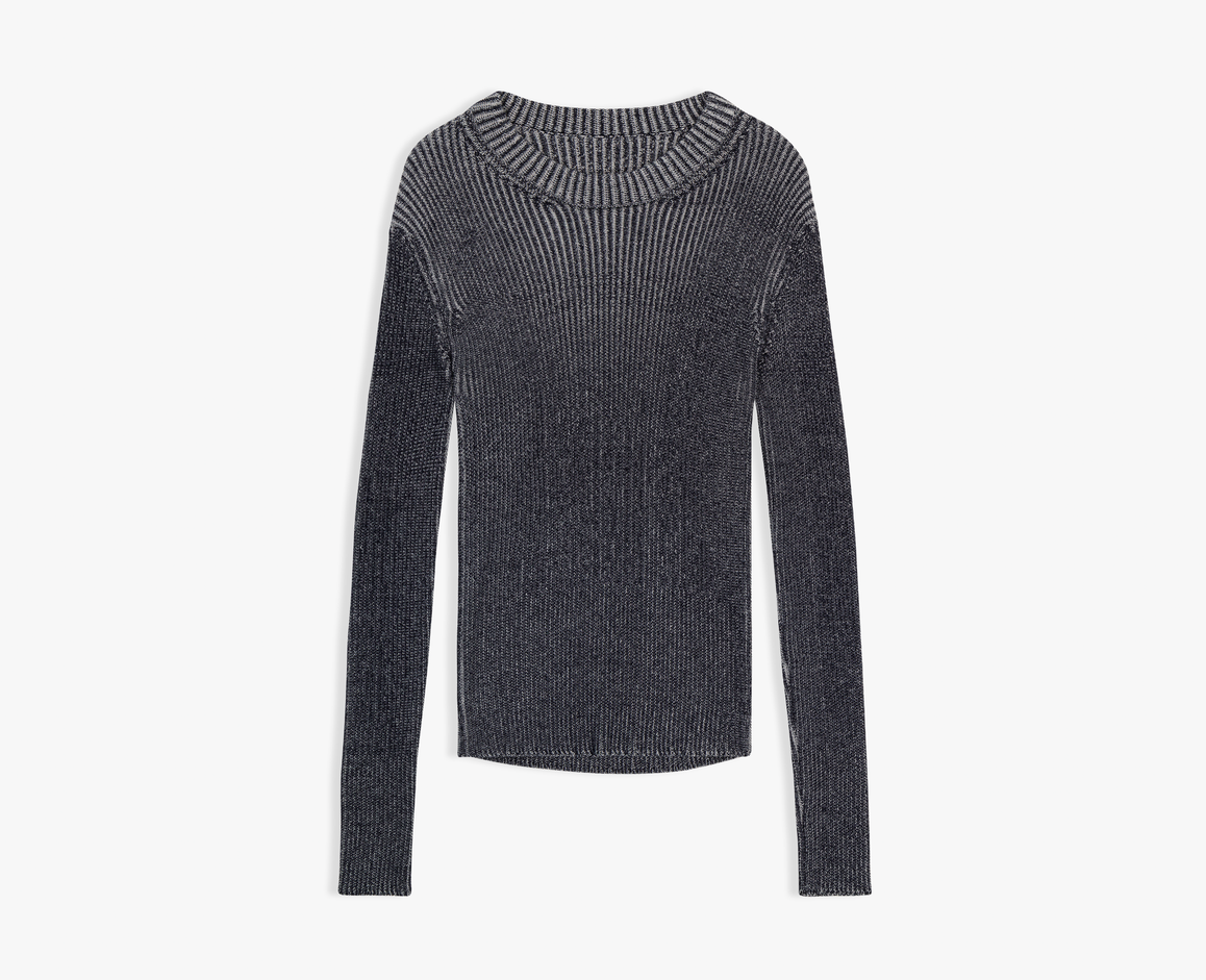 Men's knitted sweater, navy