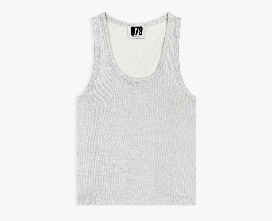 Women's tank top, metallic