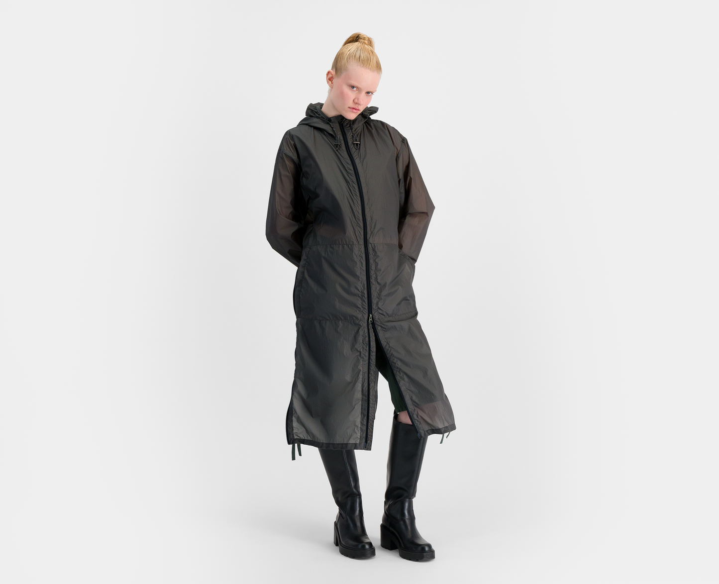 Parka leggero da donna, cachi