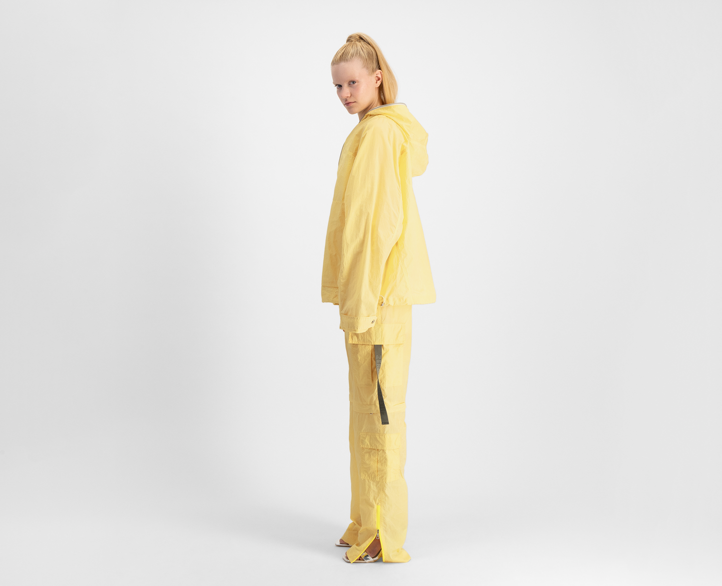 Veste cargo légère pour femme, jaune