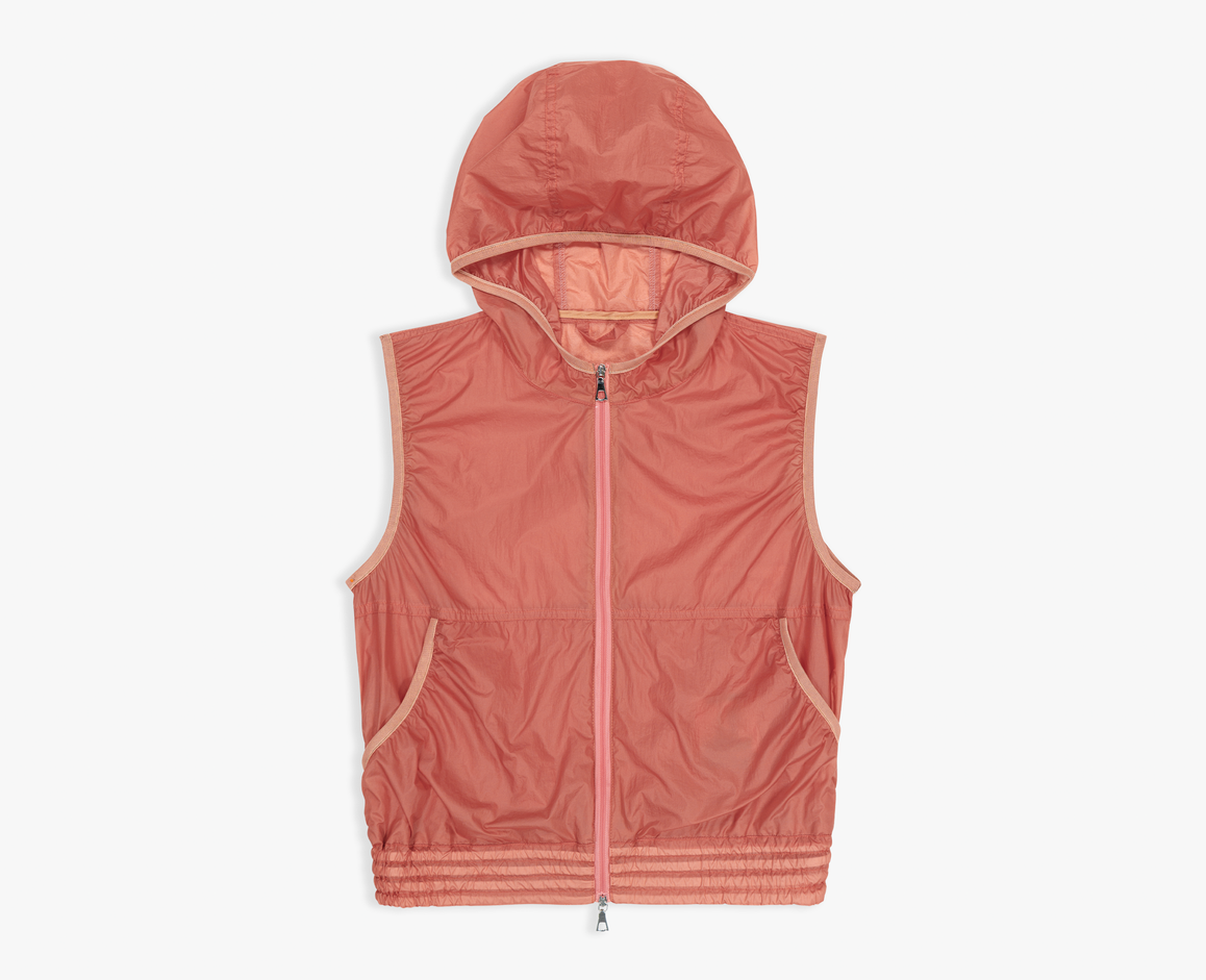 Gilet cargo léger pour femme, abricot