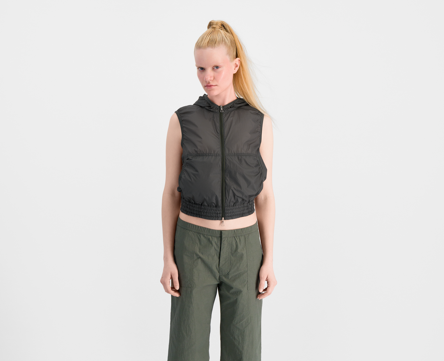 Gilet cargo léger pour femme, kaki