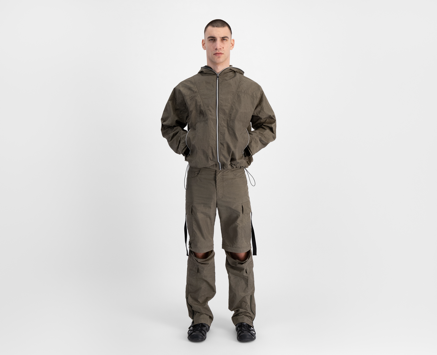 Pantaloni cargo da uomo, kaki/marrone