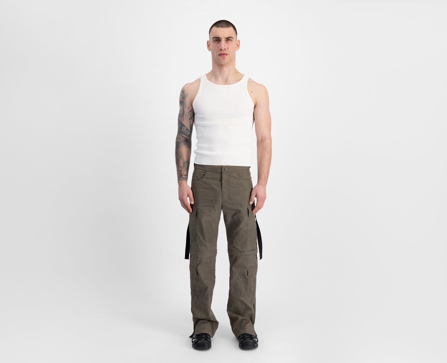 Pantalon cargo pour homme, kaki/marron