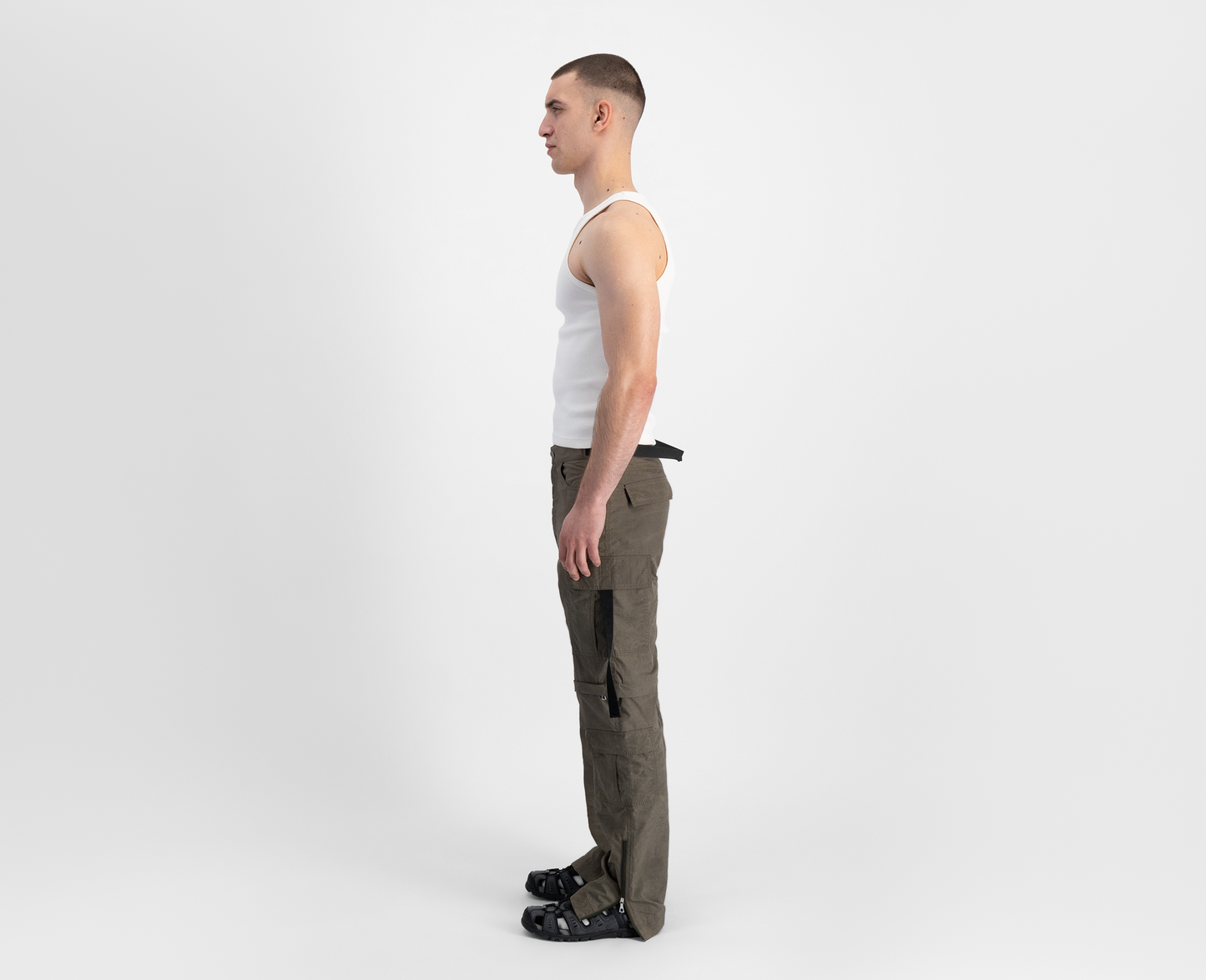 Pantalon cargo pour homme, kaki/marron