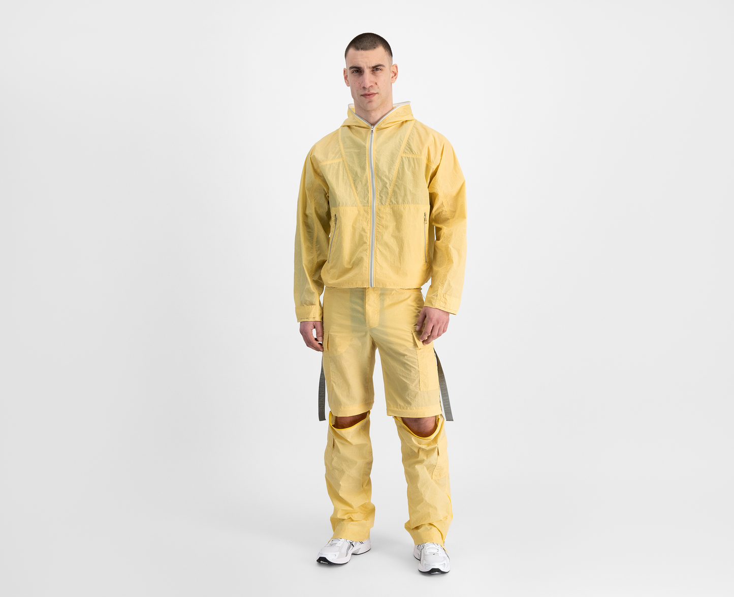 Pantaloni cargo da uomo, giallo