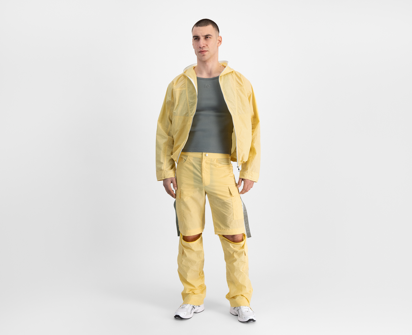 Herren lightweight Cargojacke, gelb