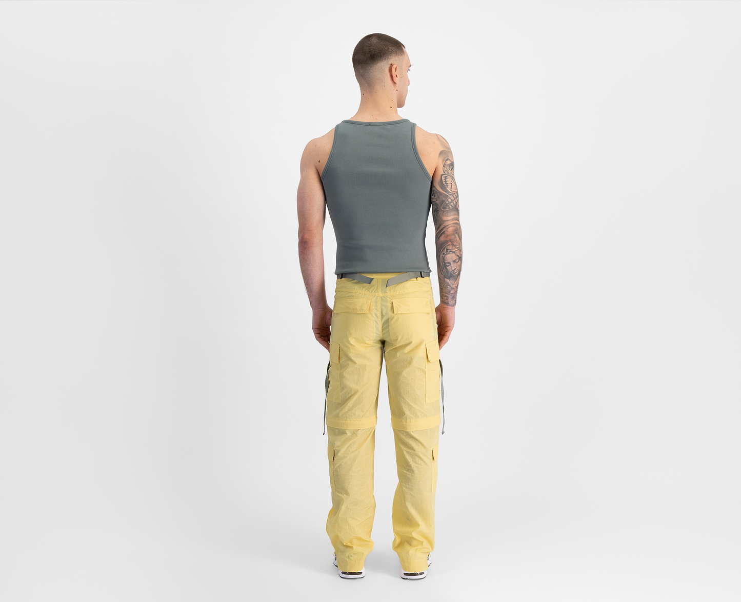 Herren Cargohose, gelb