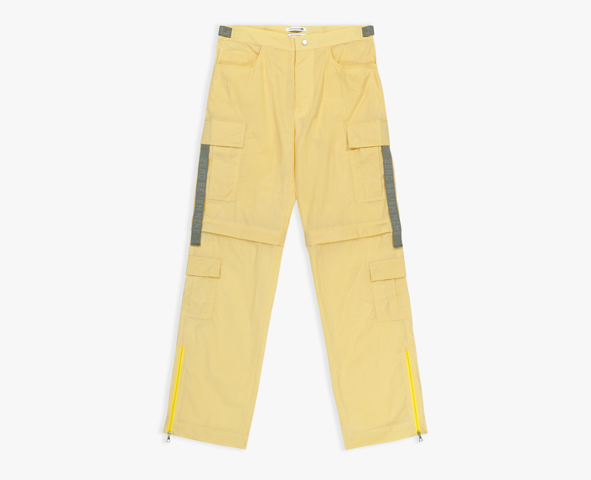 Pantalon cargo pour homme, jaune