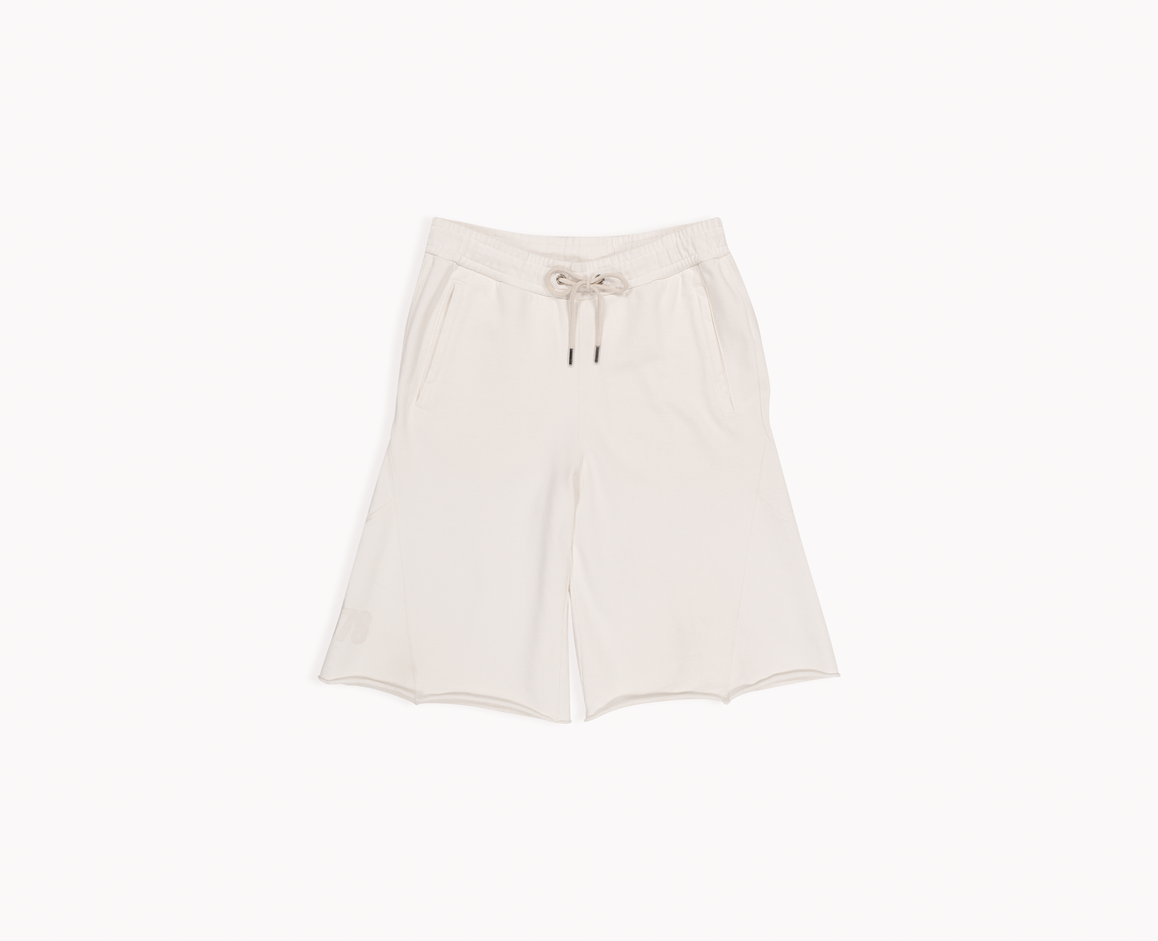 Damen 3/4 Jogginghose, off white