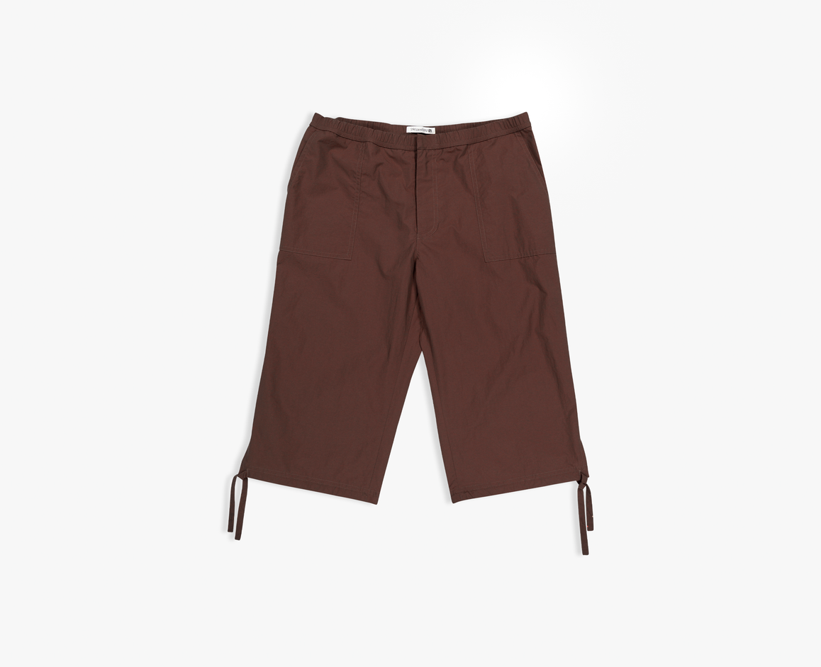 Pantaloni cargo capri da donna, bordeaux