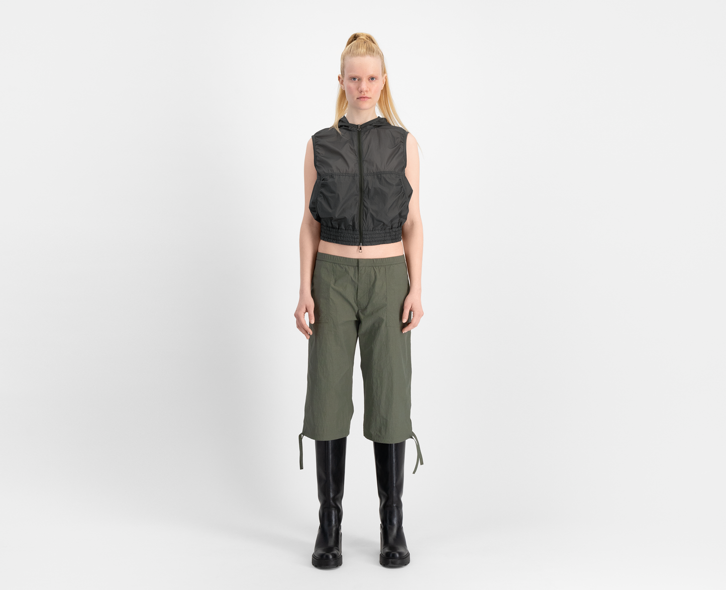 Gilet cargo léger pour femme, kaki