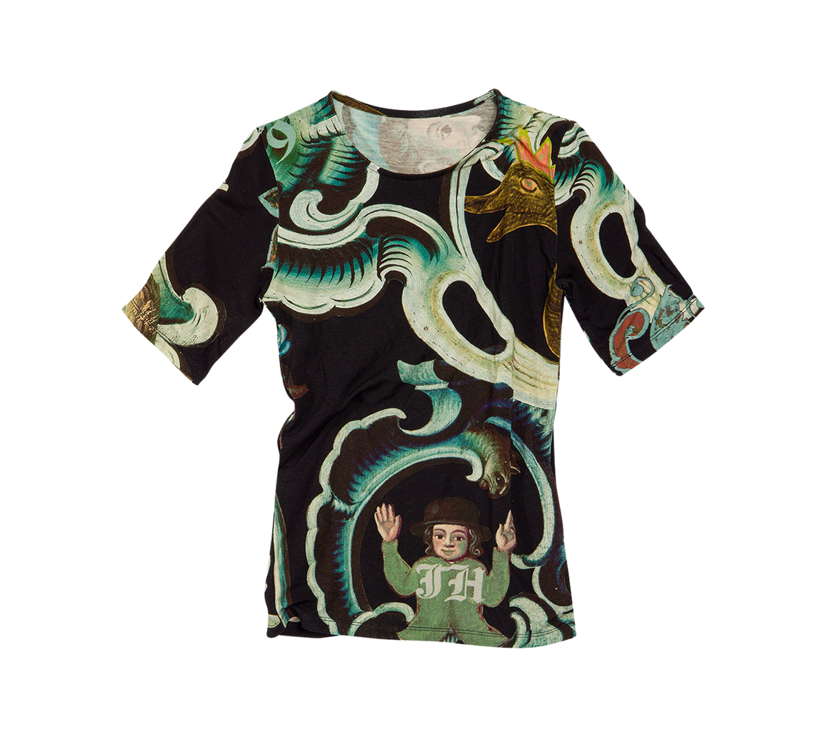 Damen Jersey Top Sui in Quentin, anthrazit